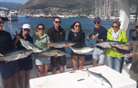 catch Yellowtail fishing charter hout bay hooked on africa